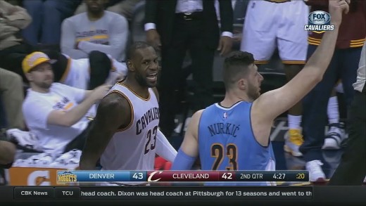 LeBron James gets revenge on Jusuf Nurkic