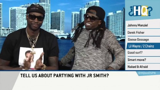 Lil’ Wayne & 2 Chainz speak on crazy parties with JR Smith & JaMarcus Russell