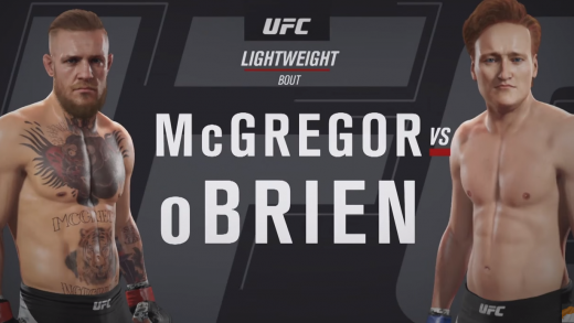 Conan plays Conor McGregor in UFC video game