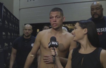 Nate Diaz backstage interview after winning UFC 196