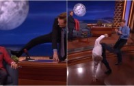 Conor McGregor scares Conan with his capoeira kick