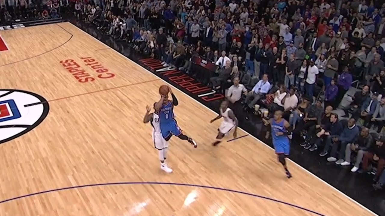 Russell Westbrook with an atrocious shot selection to end game