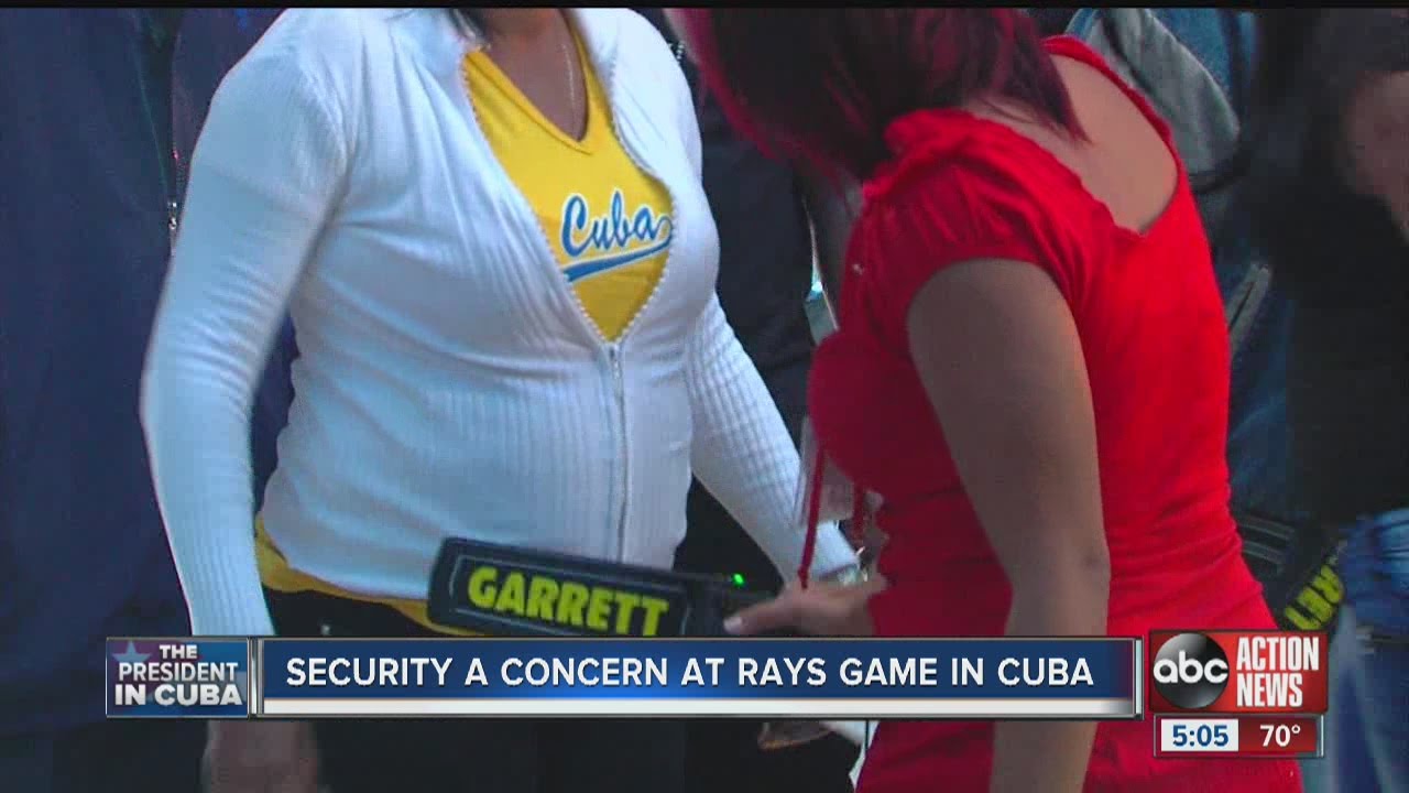 Security was a concern at Rays game in Havana, Cuba