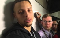 Steph Curry addresses autograph incident of fans falling