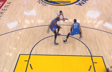 Stephen Curry shakes up Kevin Durant