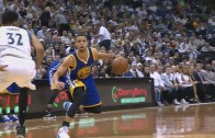 Stephen Curry’s beautiful crosser & 3-pointer on the T-Wolves