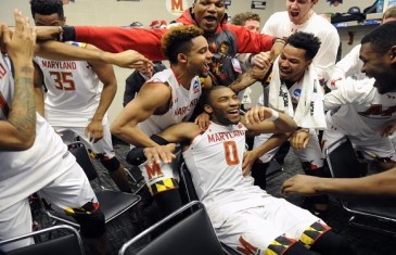 Maryland celebrates advancing to Sweet 16