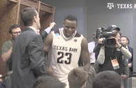 Texas A&M lit in the locker room after completing comeback win