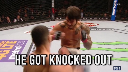 UFC fighter learns instant karma lesson in UFC 196