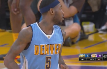 Will Barton throws down the powerful alley-oop slam