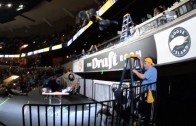 Grizzlies mascot puts Spurs mascot through a table to “Whoop That Trick”