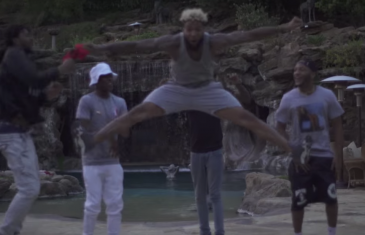 Odell Beckham JR breaks out a full dance routine in Drake’s backyard