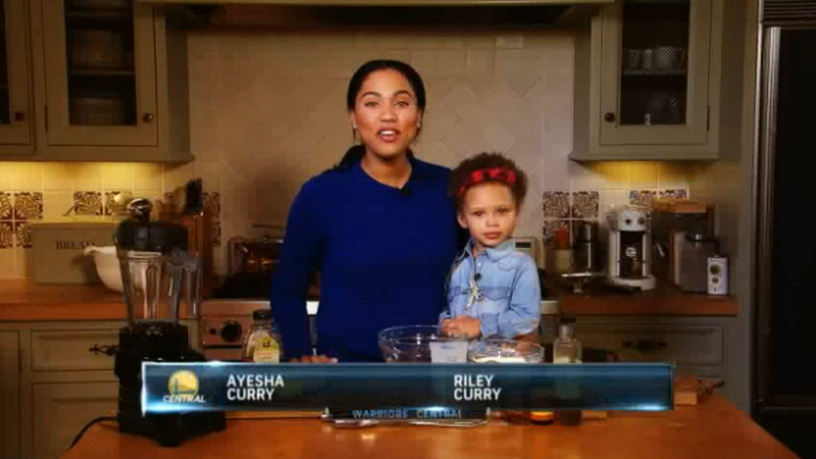 Riley Curry stars in Ayesha Curry's cooking show