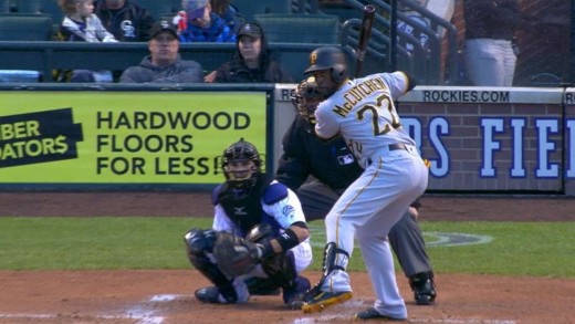 Andrew McCutchen belts 3 homers in Denver, Colorado