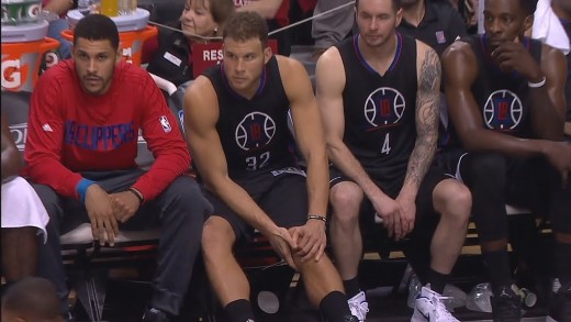 Blake Griffin leaves Game 4 with a hamstring injury