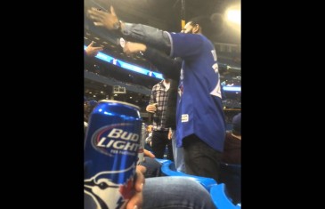 Blue Jays & Yankees fan fight from an alternate angle