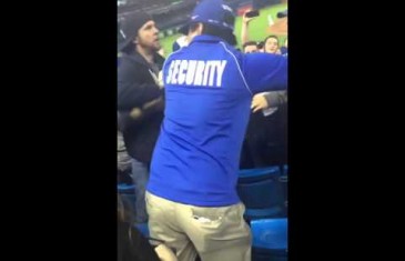 Blue Jays & Yankees fan throw blows in the stands