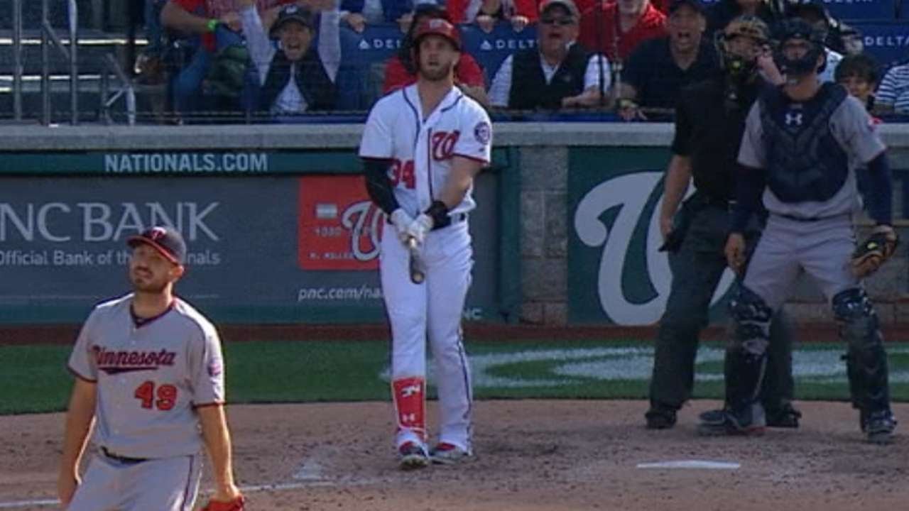 Bryce Harper hits a pinch hit home run to tie game