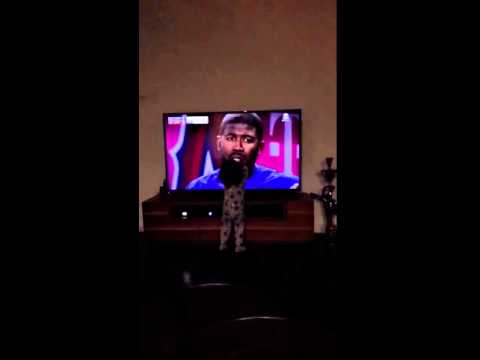 Dexter Fowler's daughter calls out for her dad on TV