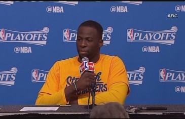 Draymond Green checks a reporter for baiting him into Houston flood comments