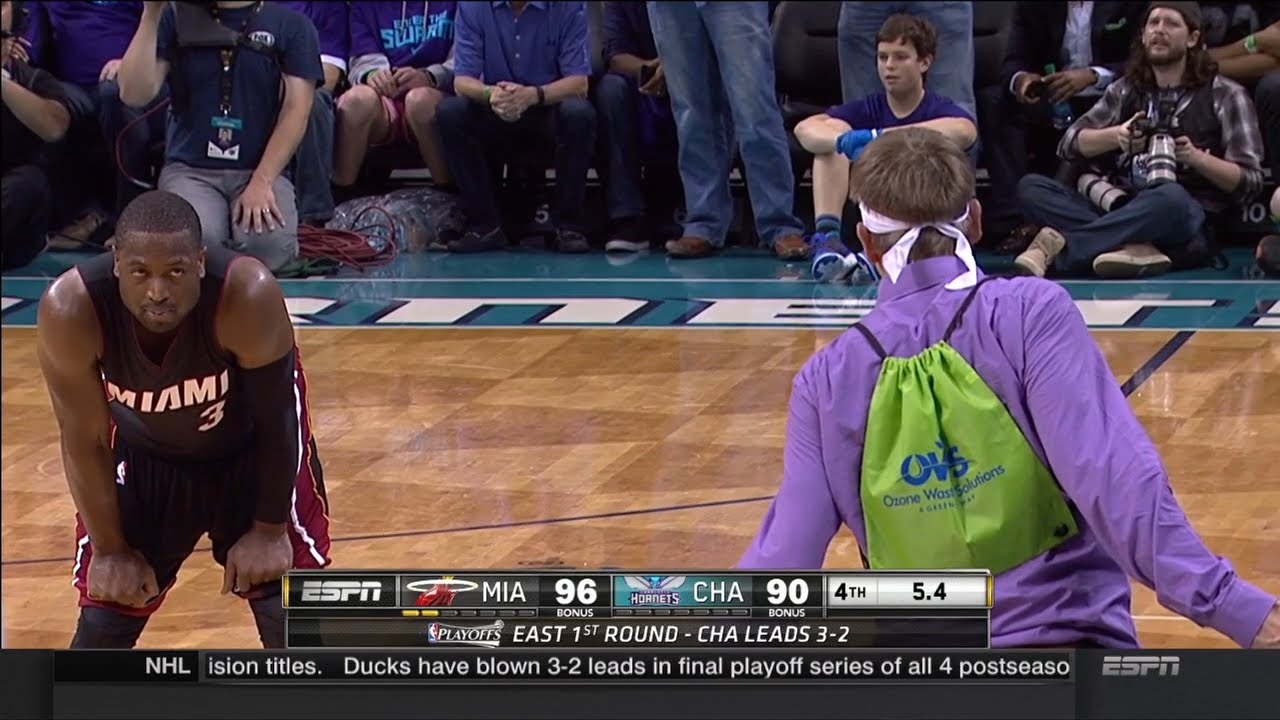 Dwyane Wade has epic stand off with Charlotte Hornets fan