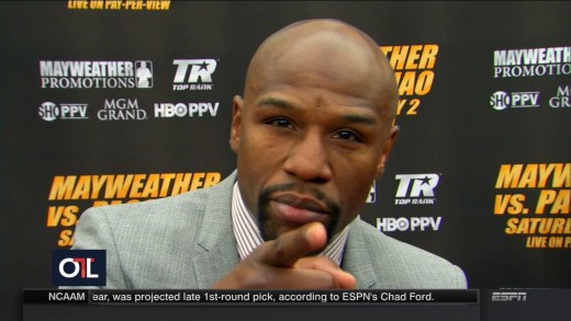 Floyd Mayweather calls Adrien Broner a snake & says AB means “Always Broke”