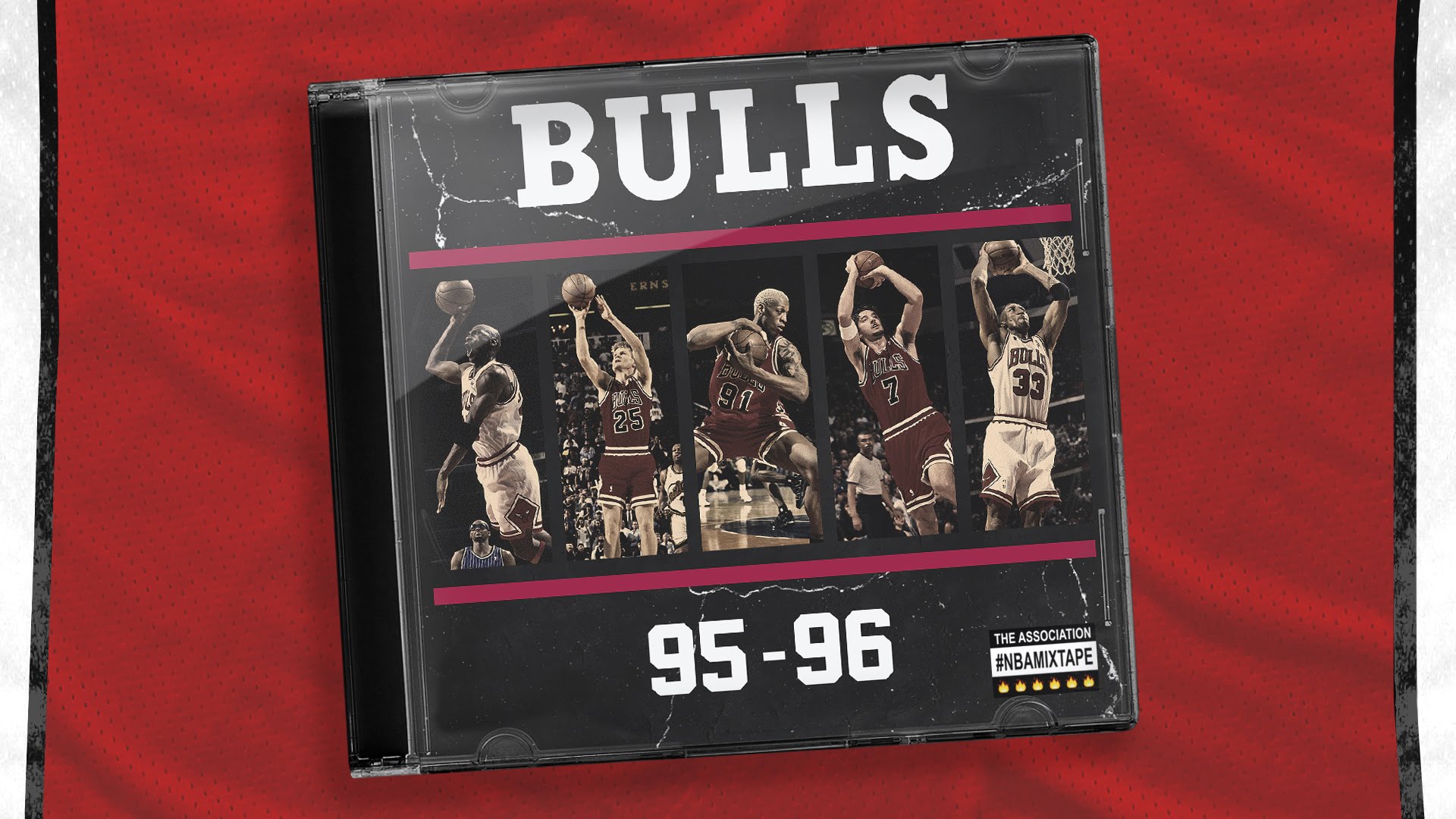 Highlight tape of the '95-'96 Chicago Bulls 72 win team