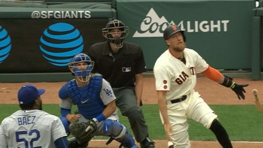 Hunter Pence blasts a grand slam to break open Giants win