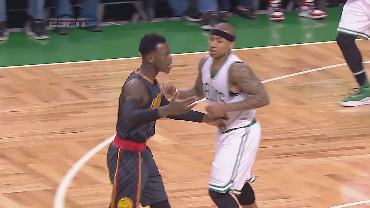 Isaiah Thomas & Dennis Schroder get double techs after two altercations
