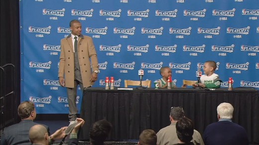 Isaiah Thomas’ kids steal the show at his post game press conference