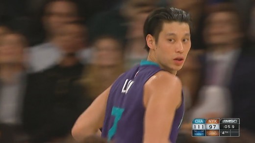 Jeremy Lin brings back Linsanity in New York with cross over 3-pointer