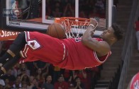 Jimmy Butler gets T’d up for pulling up on the rim