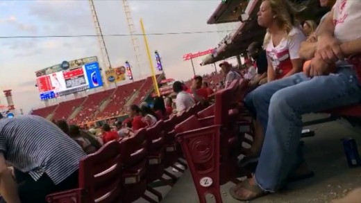 Joey Votto’s proclaimed number one fan screams annoyingly