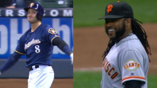 Johnny Cueto & Ryan Braun praise each other after good results off each other