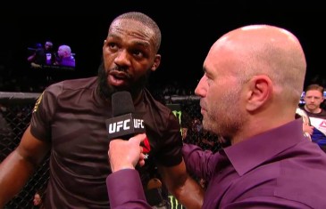 Jon Jones’ Octagon interview after his UFC 197 win