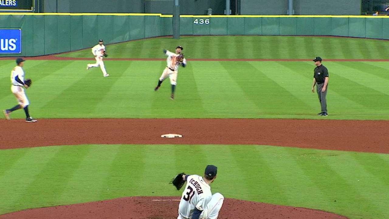 Jose Altuve makes outstanding play to rob Anthony Gose
