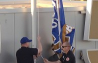 Kansas City Royals raise 2015 championship banner