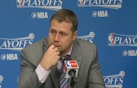 Memphis Grizzlies coach Dave Joerger breaks down into tears over his team