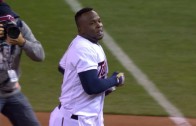 Miguel Sano cracks a walk off single for the Twins