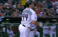 Paul Goldschmidt gets on the board with a mammoth oppo-center shot