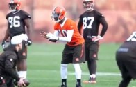 Robert Griffin III practices in Browns uniform for the first time