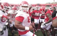 Rutgers football does the “Running Man Challenge”