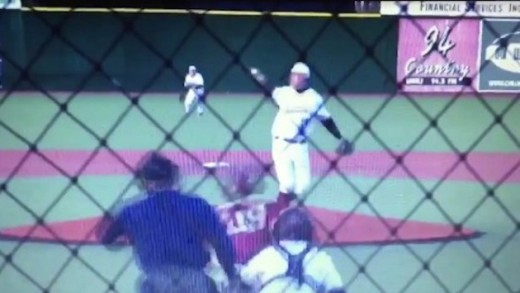 High school pitcher snags line drive with bare hand