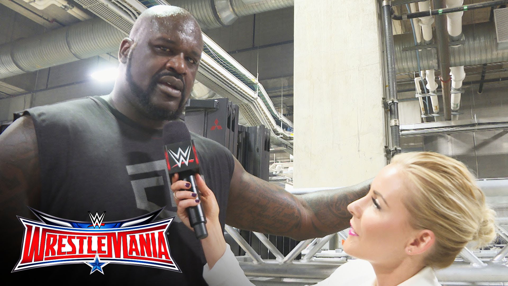 Shaq issues a challenge to Big Show after elimination at Wrestle Mania 32