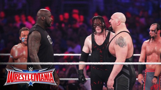 Shaquille O’Neal fights in Battle Royal at Wrestle Mania 32