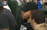 Stephen Curry enjoys Houston Astros game in middle of the NBA Playoffs