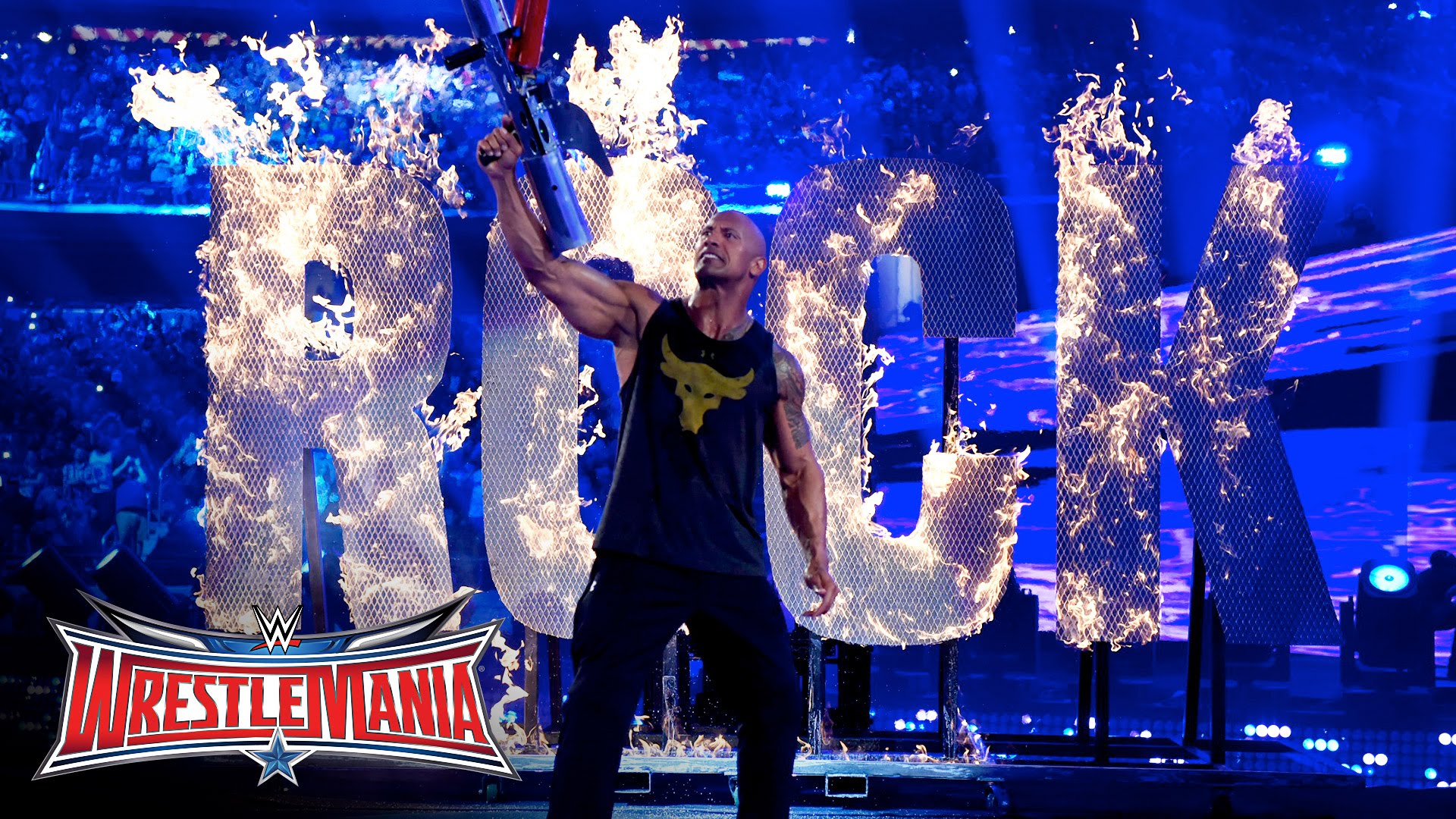 The Rock makes his return at Wrestle Mania 32 in Dallas