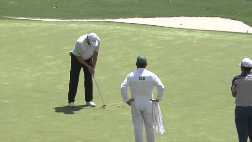 You’re Having A Bad Day: Ernie Else 7 putts at the Masters