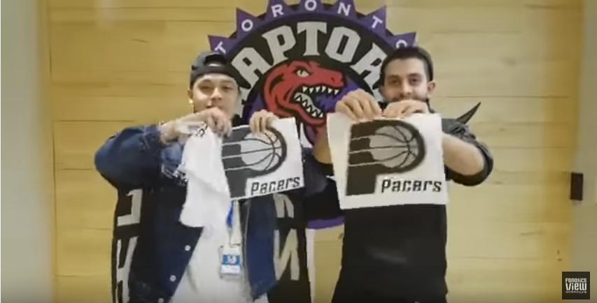 Raptors fans troll Indiana Pacers with Running Man Challenge