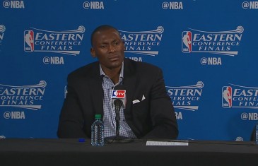 Bismack Biyombo explains his finger wagging in post game presser